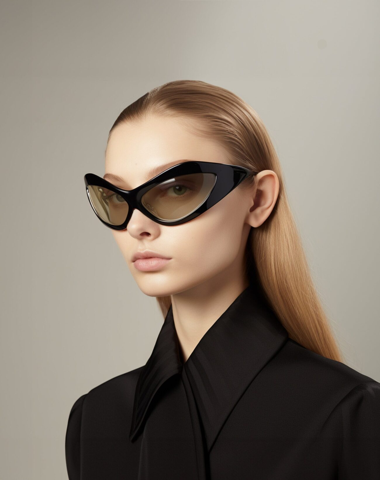 Clarissa Cateye Sunglasses - Black - Image 2