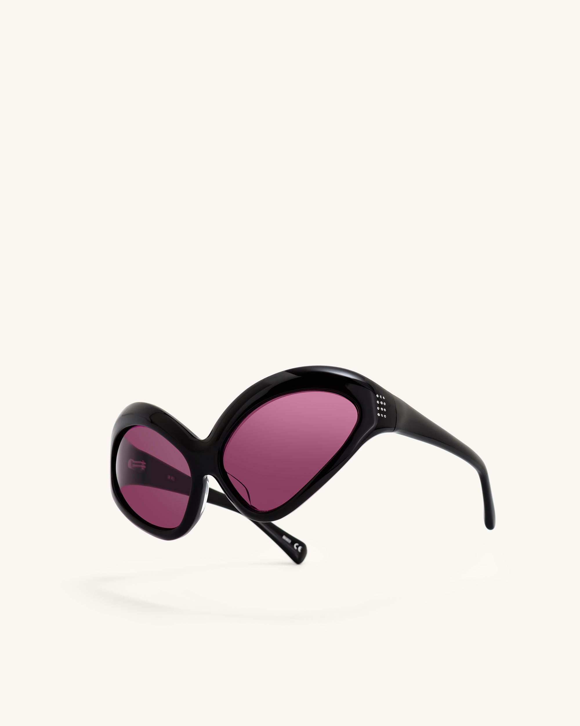 Quorra Cateye Sunglasses - Black - Image 3