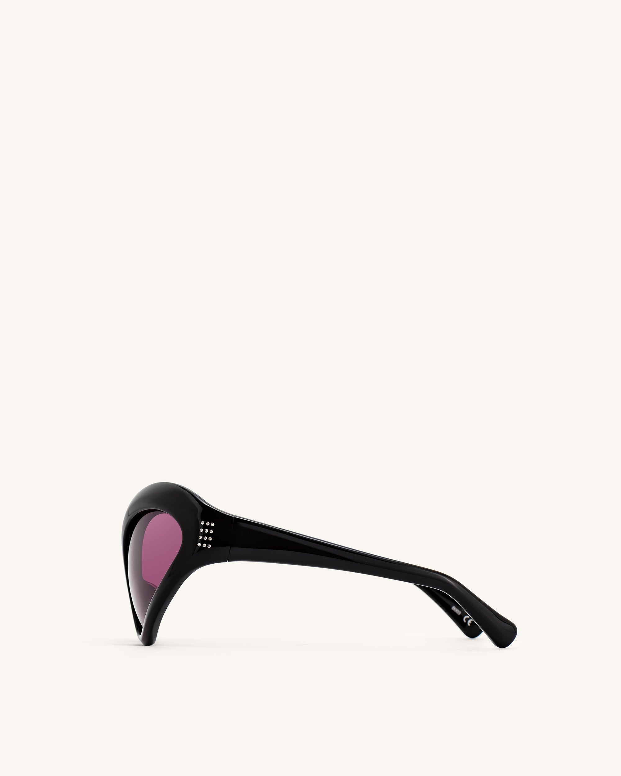 Quorra Cateye Sunglasses - Black - Image 4