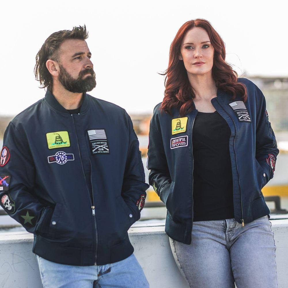 Women's Classified Bomber Jacket - Navy - Image 4