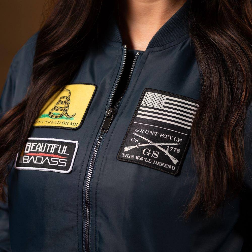 Women's Classified Bomber Jacket - Navy - Image 10