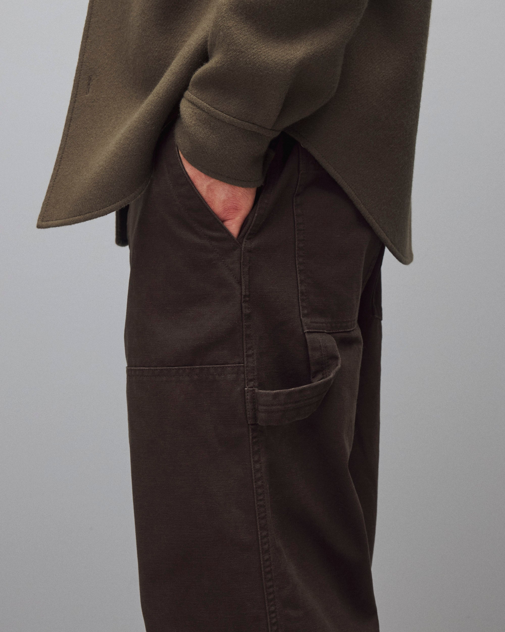 Cotton Canvas Relaxed Double Knee Pant - Image 6