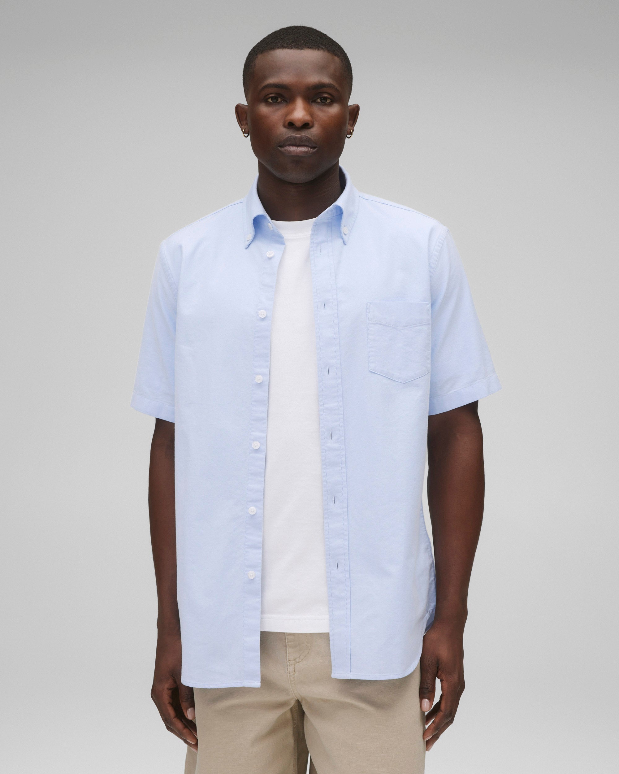 Cotton Oxford Prep Standard Short Sleeve Shirt - Image 2