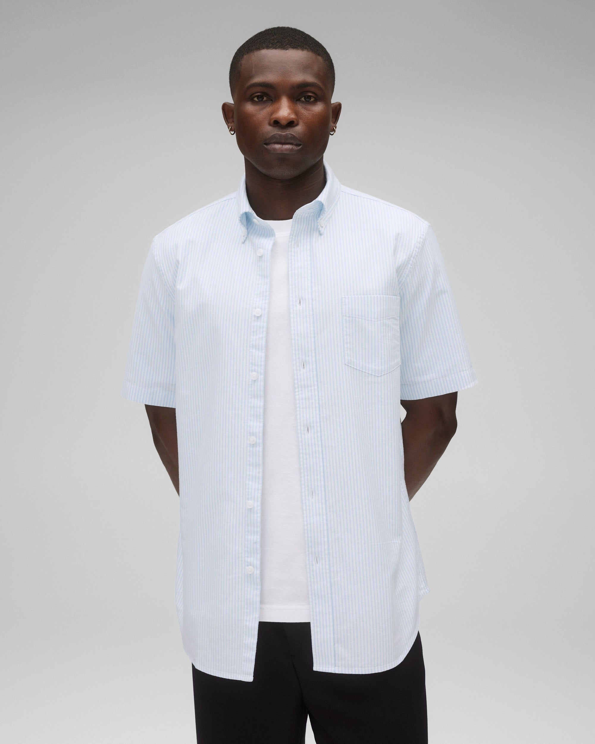 Cotton Oxford Prep Standard Short Sleeve Shirt - Image 2
