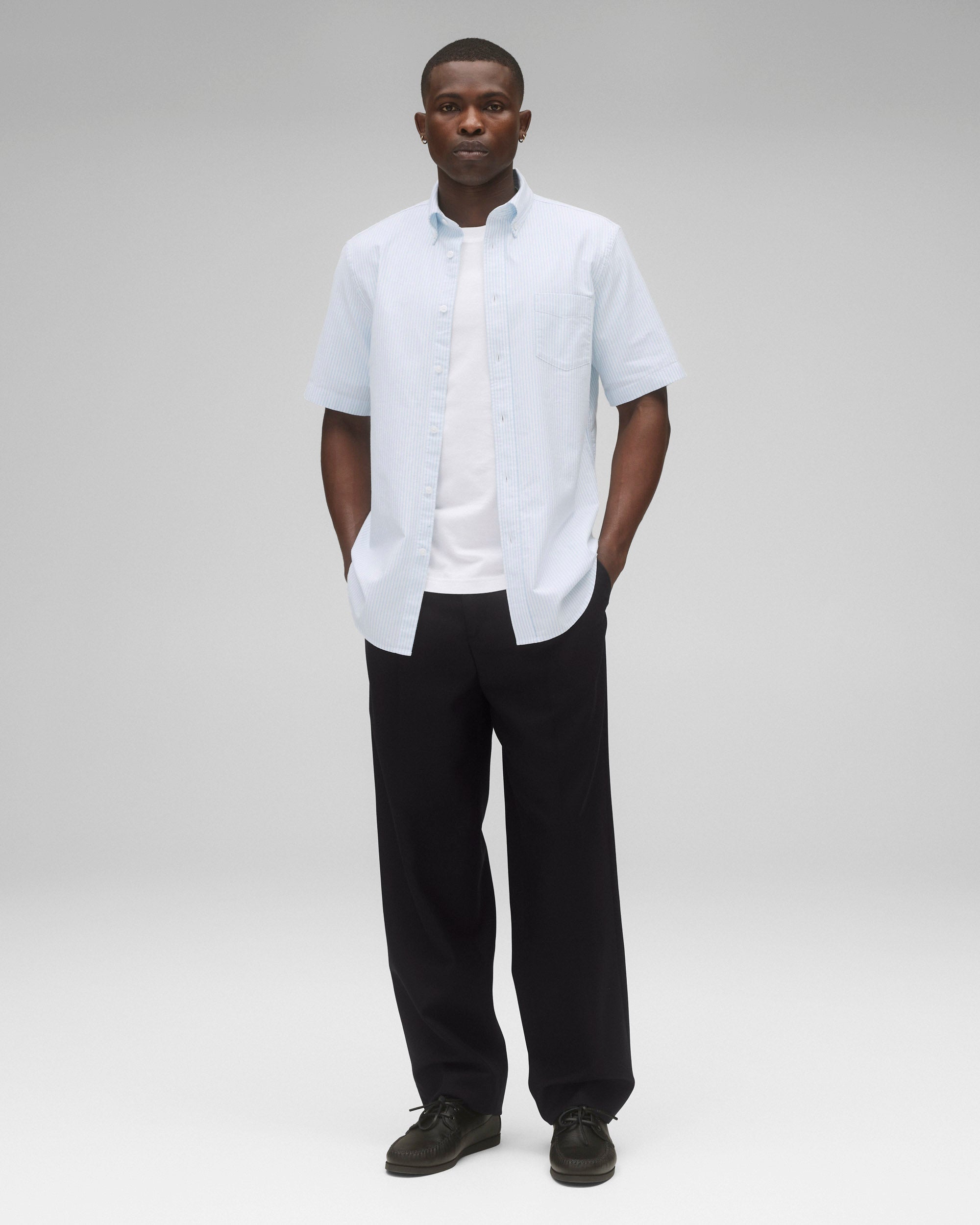 Cotton Oxford Prep Standard Short Sleeve Shirt - Image 3