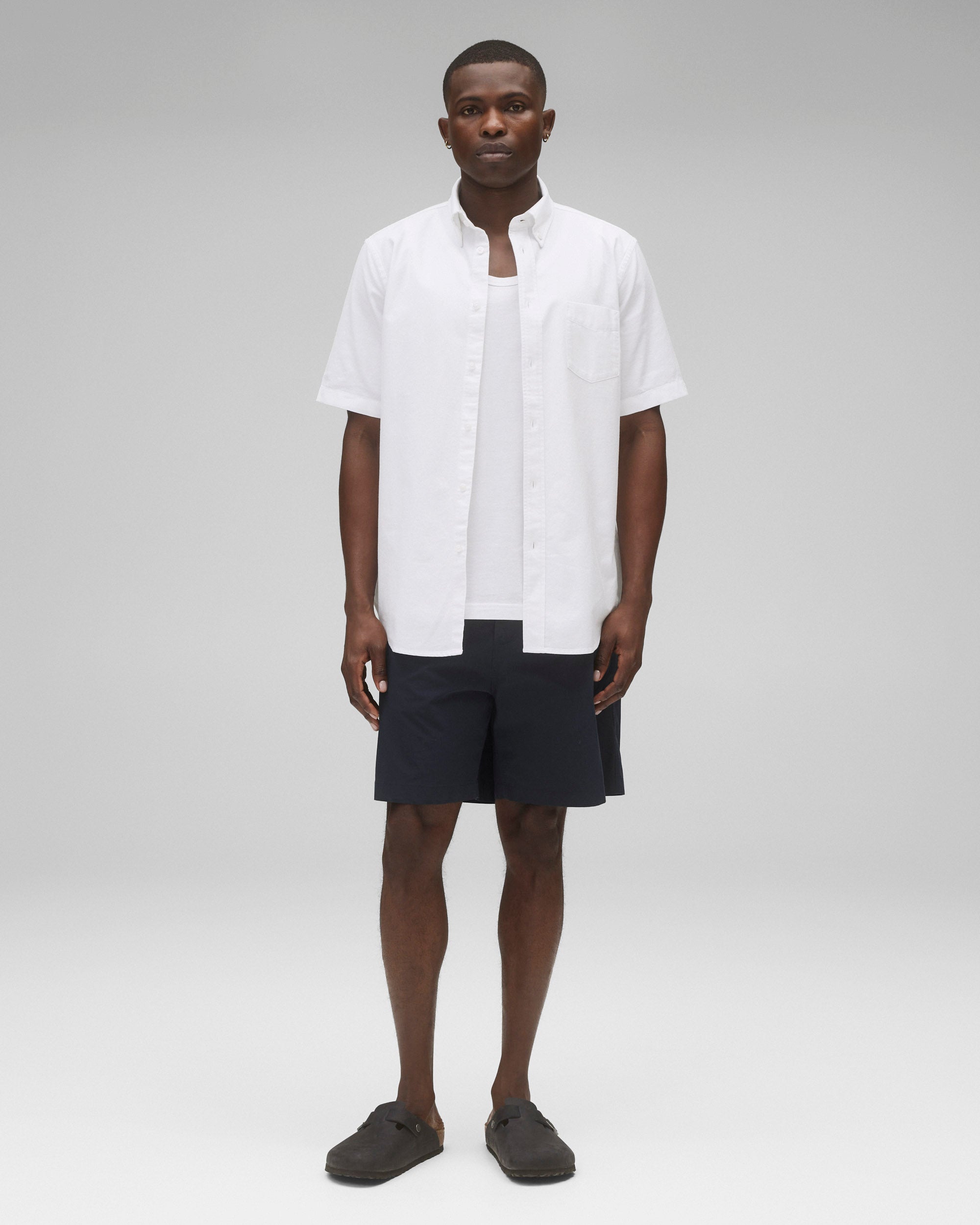 Cotton Oxford Prep Standard Short Sleeve Shirt - Image 3