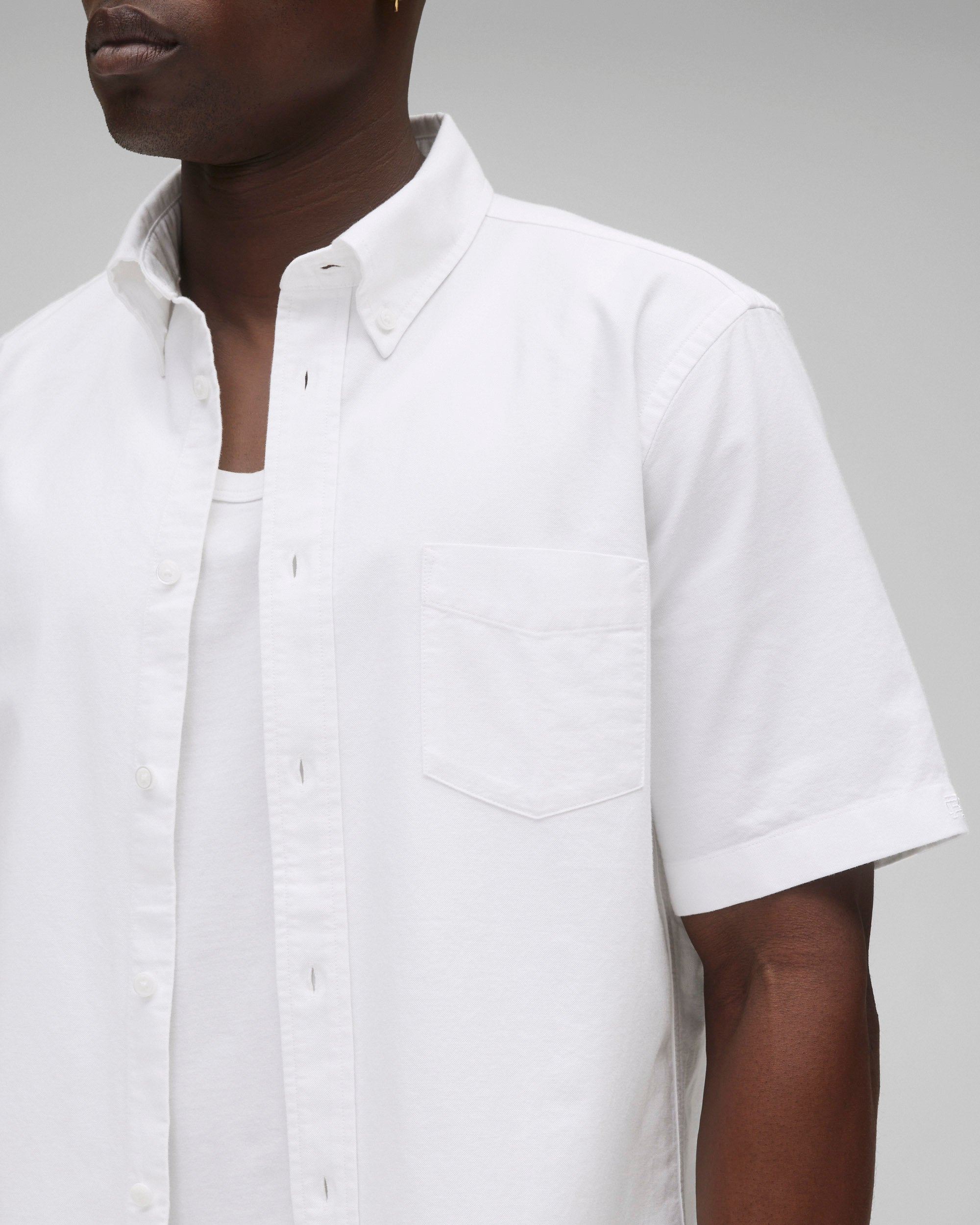 Cotton Oxford Prep Standard Short Sleeve Shirt - Image 6