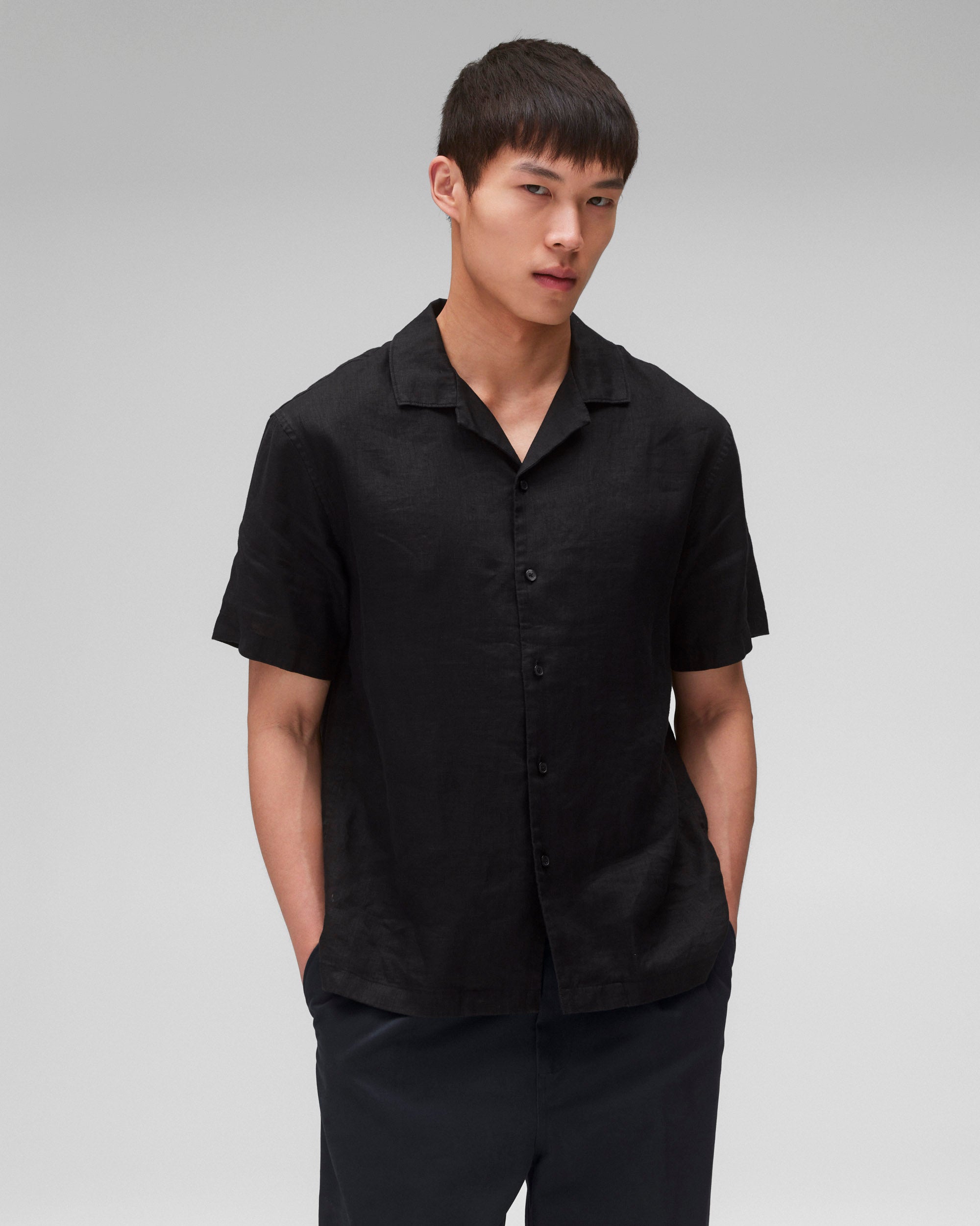 Linen Retreat Relaxed Camp Shirt - Image 2