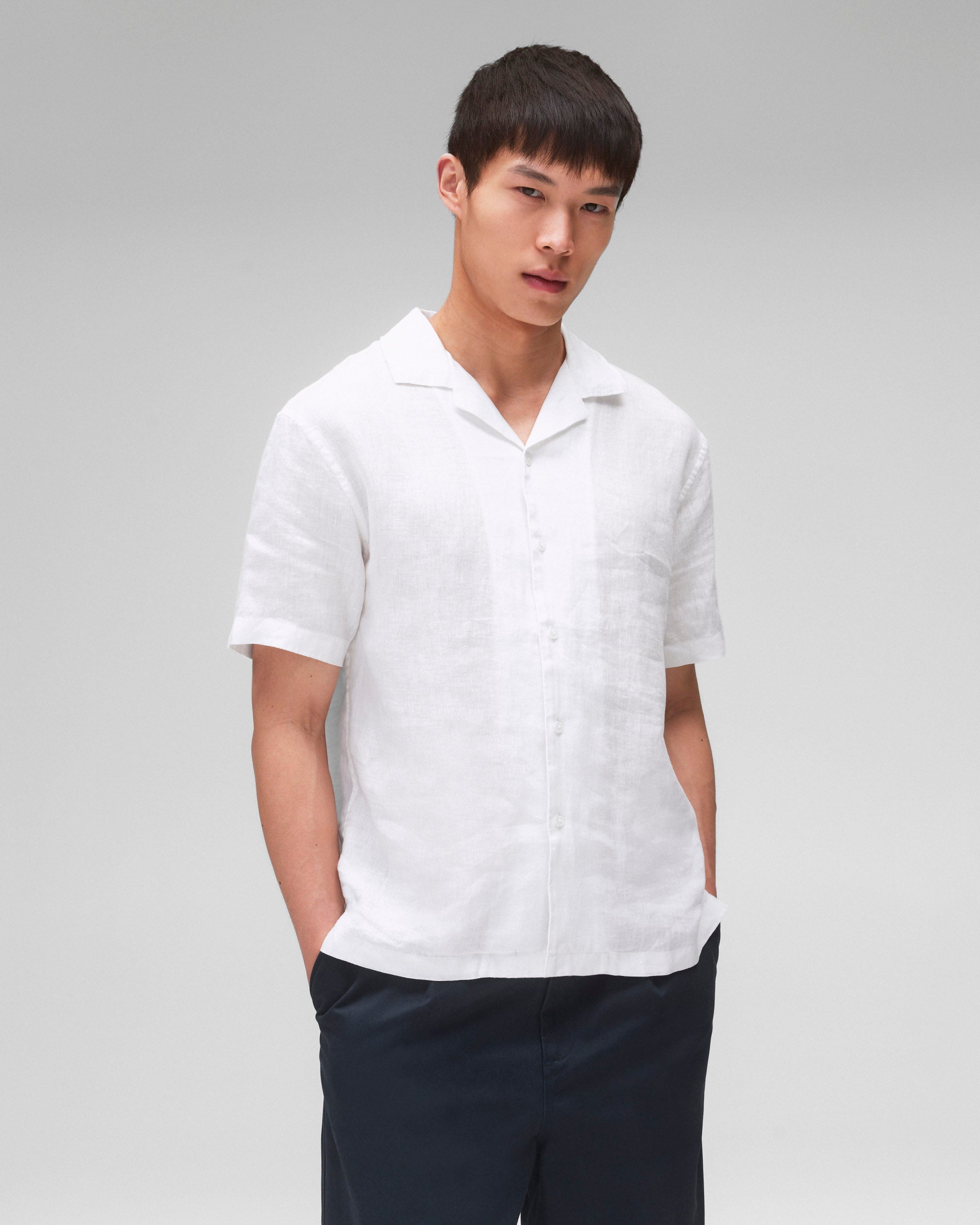 Linen Retreat Relaxed Camp Shirt - Image 2