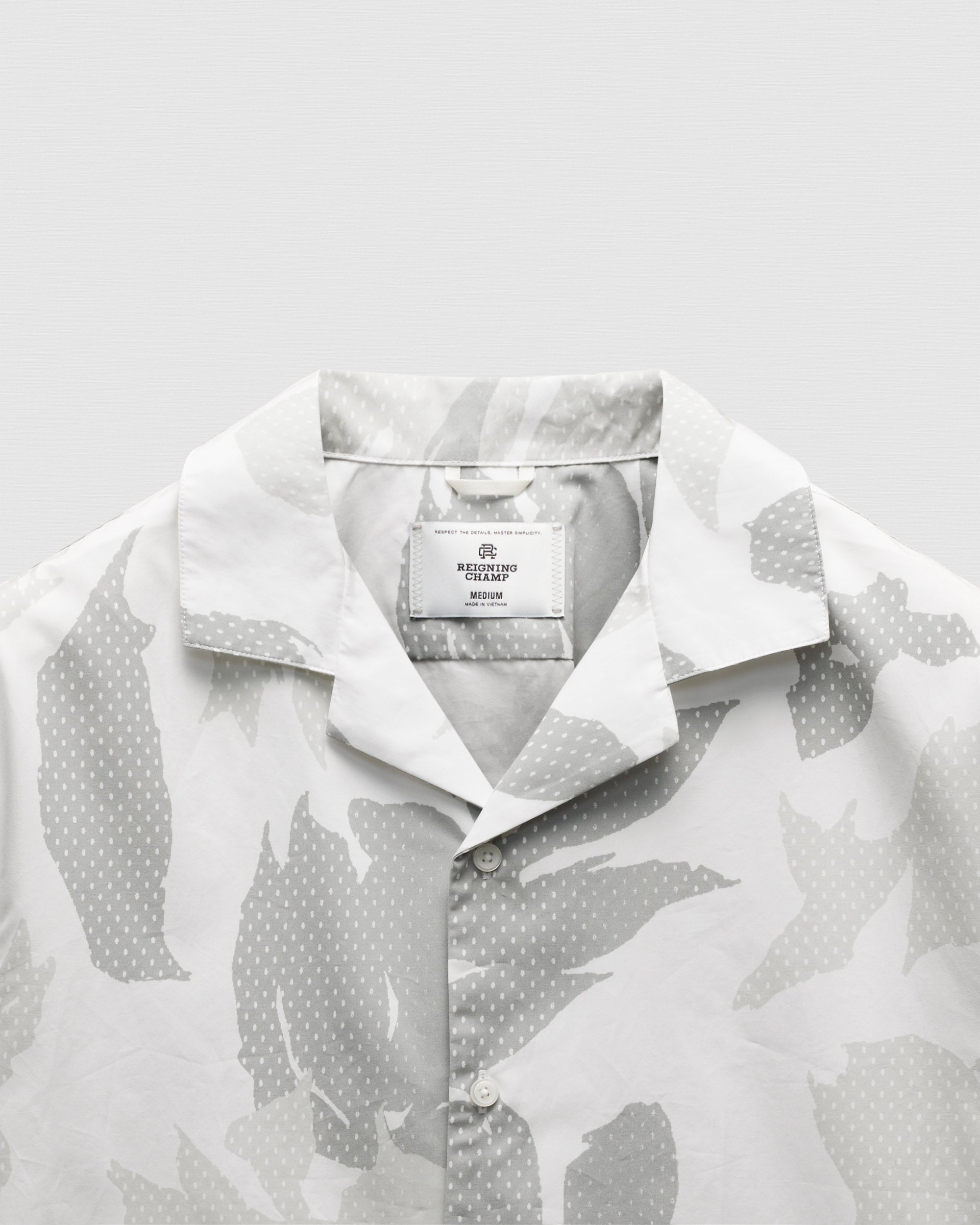 Cotton Poplin Botanical Relaxed Camp Shirt - Image 9