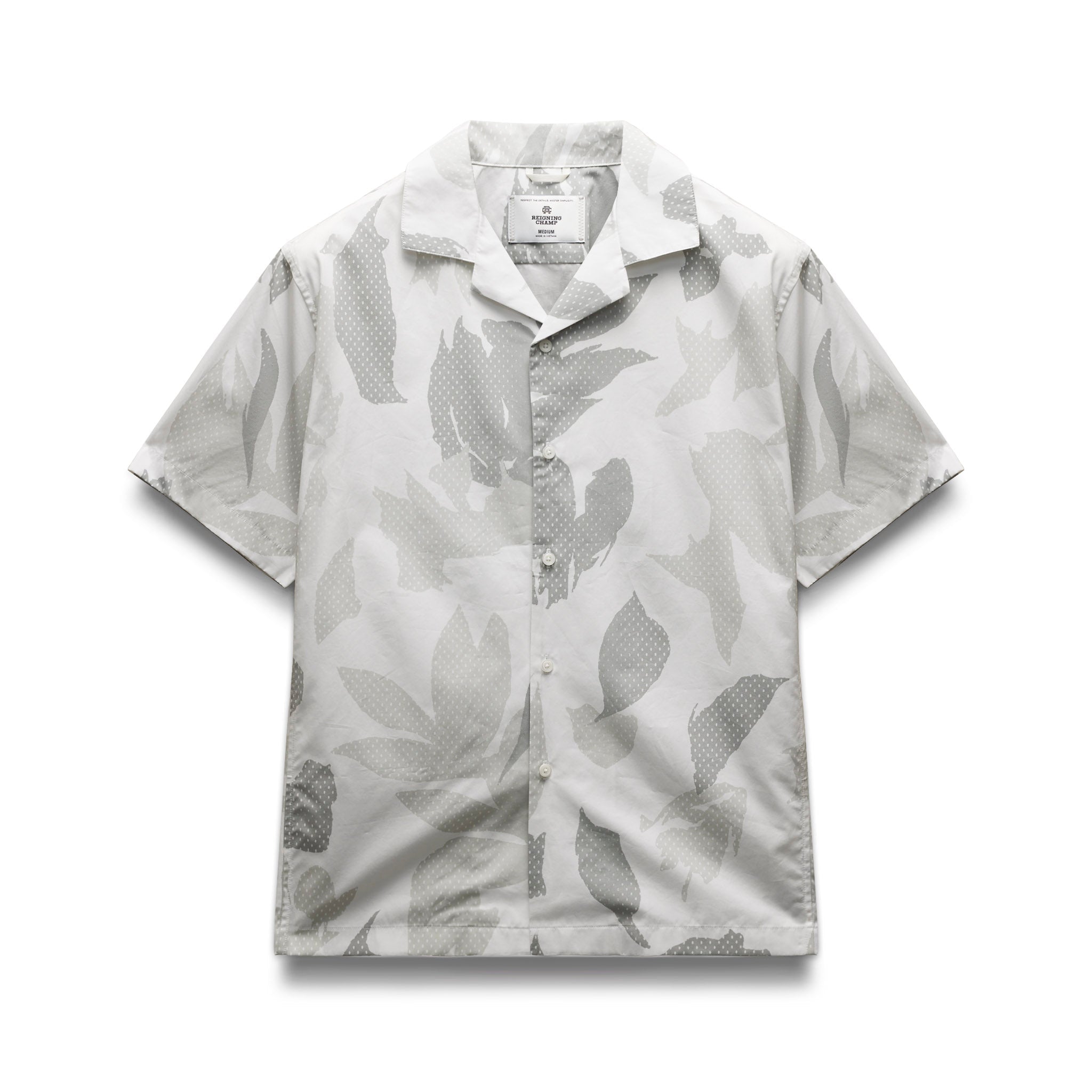 Cotton Poplin Botanical Relaxed Camp Shirt