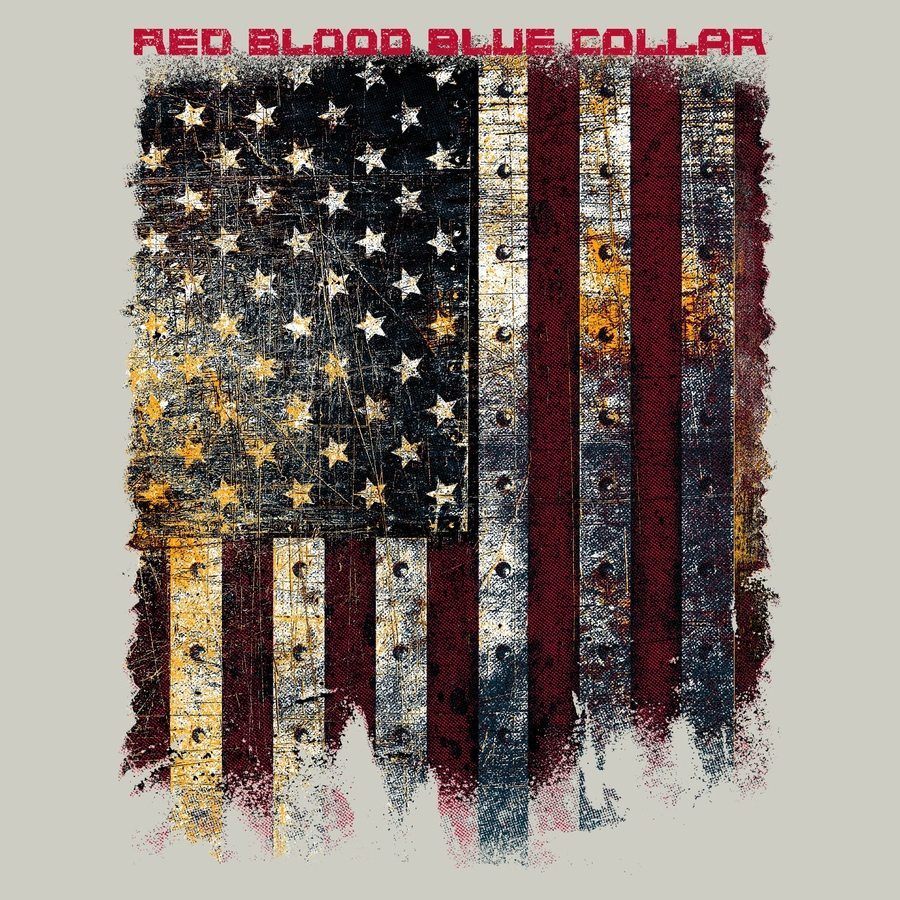 Red Blood Blue Collar™ Long Sleeve - Sand - Image 2