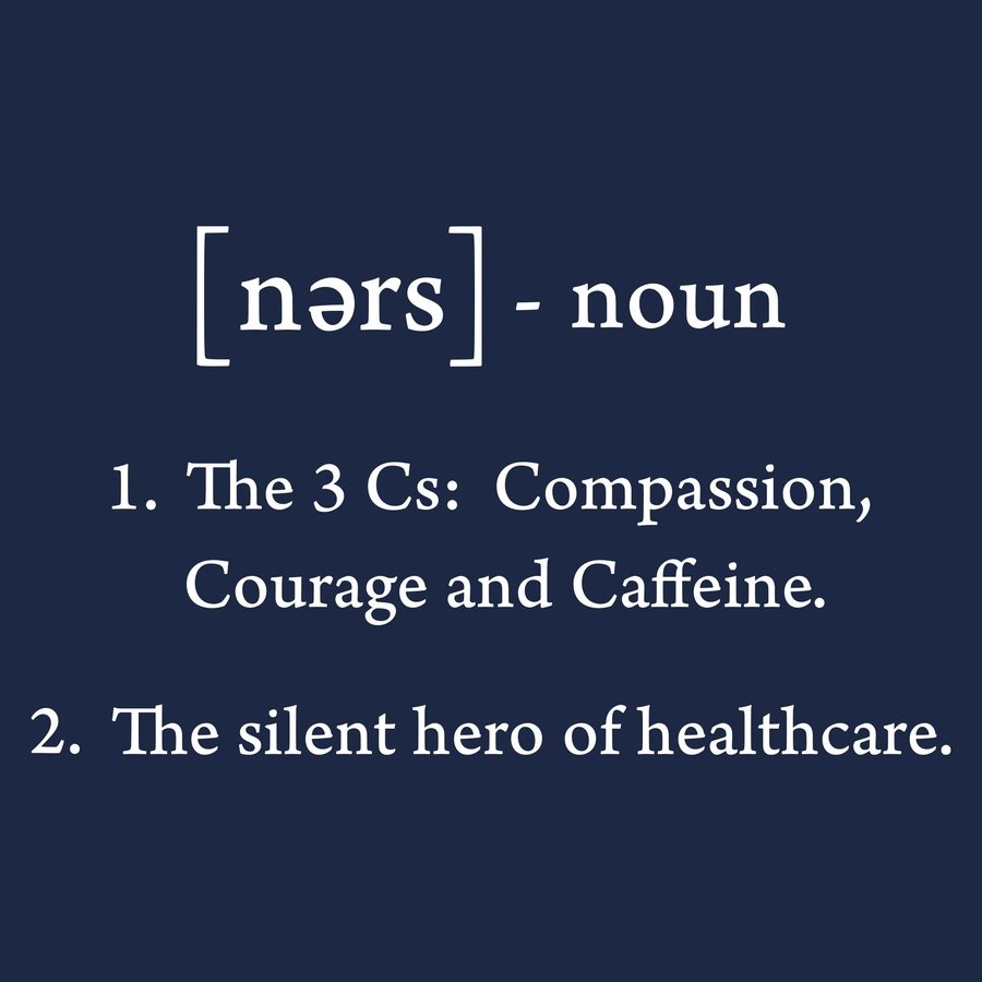 Nurse Defined Long Sleeve - Navy - Image 2